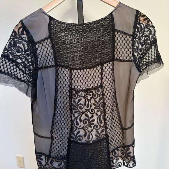 Urban Outfitters (Kimichi & Blue) lace overlay top in great condition. - Picture 3 of 6